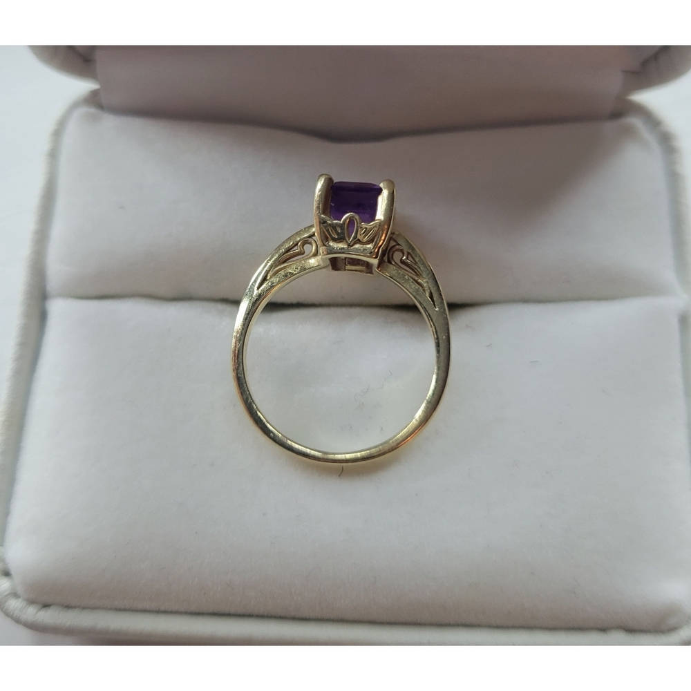 Scroll Setting Solitaire Ring - image 3